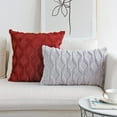thumbnail image 5 of Square/Rectangular Lumbar Plush Throw Pillow Covers, Pack of 2 Luxury Soft Pillowcases, Solid Colors, 2 Kinds (Without Inserts) (Double Sides), 5 of 11