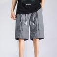 thumbnail image 5 of Khunlpohl Cargo Shorts for Men Big and Tall Loose Casual Elastic Waist Short Sweatpants with Pockets M-4XL, 5 of 7