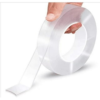 1PACK Double Sided Tape Heavy Duty,Multipurpose Transparent Poster Tape,  Adhesive Strips Strong Sticky Mounting Tape Transparent Tape Picture  Hanging Strips Gel Tape 
