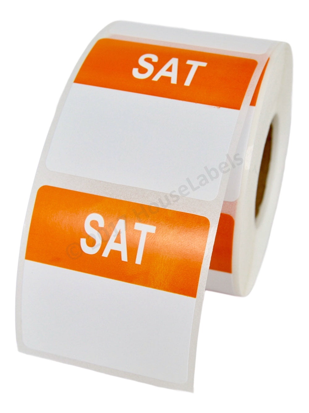 6 Rolls of Saturday Day of the Week Labels 500 labels/roll, 40mmx40mm BPA Free