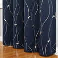 thumbnail image 4 of 2 cortinas Aoresac para el hogar Blackout Hot Silver Five Pointed Star Aoresac Cortina, 4 of 7