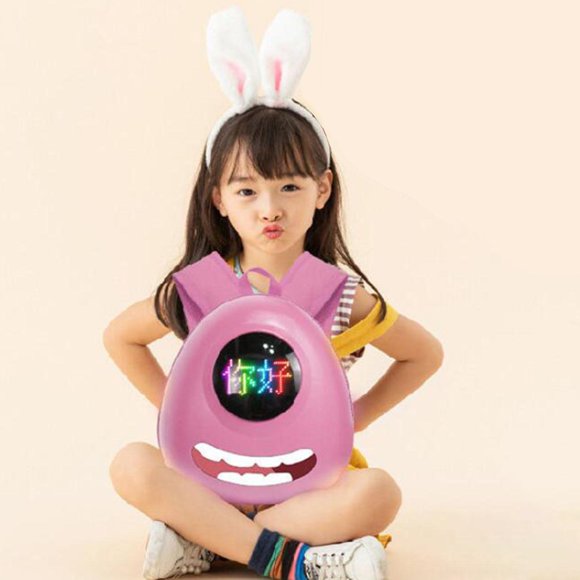 con Pantalla LED a Todo Color, Impermeable, Ligera, con BT, Bolsa , s Escolares, para , , Niñas, Esc - rojo Yotijar mochilas escolares