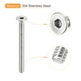 thumbnail image 4 of #10-24x2" Flat Head Socket Cap Screws, 304 Stainless Steel Hex Socket Drive Fasteners Bolts 10Pack, 4 of 5