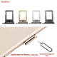 thumbnail image 5 of Soporte de tarjeta SIM para teléfono móvil de aleación de aluminio con anillo impermeable y doble soporte de cintura para teléfono móvil Apple, 5 of 6
