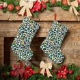 thumbnail image 6 of Lsque Green Leopard Pattern 18 Inch Christmas Stockings, Festive Holiday Stocking for Christmas Decorations Holiday Decor, 6 of 7