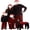 Black and Red PJS Set, variant on Matching Family Pajamas Sets Christmas PJ's Long Sleeve Tee and Plaid Bottom Loungewear