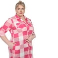 thumbnail image 6 of White Mark Women's Plus Size Buffalo Plaid Tunic Shirt, 6 of 6