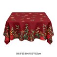 thumbnail image 3 of Christmas Round Tablecloth,Festive Xmas Table Cover,Decorative Round Cloth for Holiday Dining Party Kitchen Home Decor,59.8"(F), 3 of 6