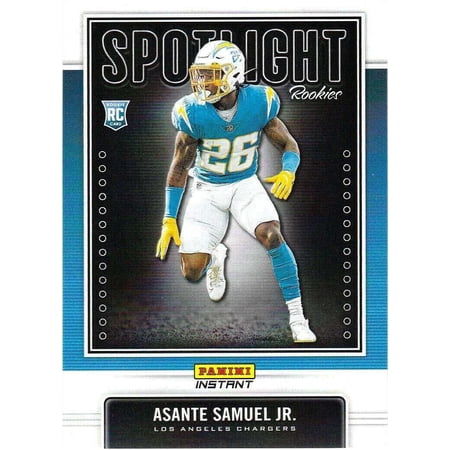 NFL 2021 Instant Football Spotlight Rookies Asante Samuel Jr Trading Card (Rookie Card) #37