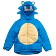 thumbnail image 2 of SEGA Sonic The Hedgehog Zip Up Winter Coat Puffer Jacket Toddler to Big Kid, 2 of 5