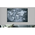 thumbnail image 2 of Tiptophomedecor Stretched Canvas World Map Art - Sapphire World - Stretched & Framed Ready To Hang Art, 2 of 3