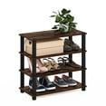 thumbnail image 5 of Furinno 4-Tier Turn-S-Tube Shoe Rack, Wood, Amber Pine and Black, 5 of 5