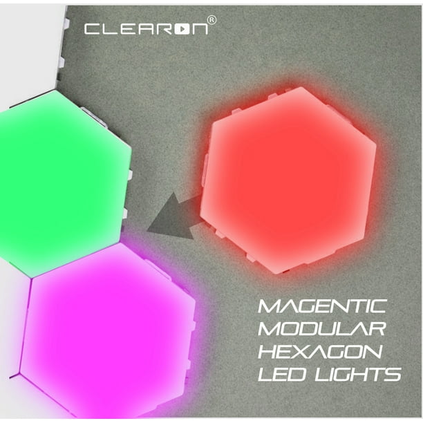 LED Hexagon Lights Bright Colorful LED lamp Modular Touch Sensitive