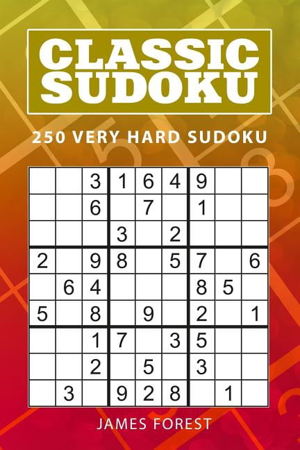 Classic Sudoku 250 Very Hard Sudoku Walmart Walmart
