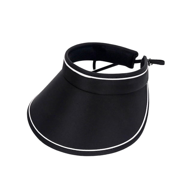 Sombrero Visera Mujer Playa Protección Solar Negro Fernando