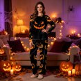 thumbnail image 6 of NIEWTR Halloween Pajamas for women Family Matching Pajamas Sleepwear Pjs Sets Long Sleeve Tops Matching Pajamas Pants Funny Jammies Print Comfort Sleepwear, 6 of 7