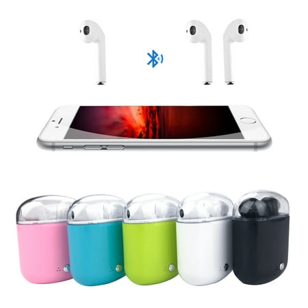 Clear Top Dual Chamber Wireless Bluetooth Earphones With Charging (Best Way To Clean Earphones)