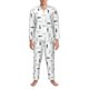 thumbnail image 3 of Balery Cute Shark Pijama para Hombre de Dos Piezas con Manga Larga, Conjunto de Dormir y Descanso Suave con Bolsillos-Medium, 3 of 7