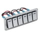 thumbnail image 4 of Panel de interruptores basculantes, 6 bandas, impermeables, 5 pines, interruptores de encendido y apagado para automóvil, 12V-24V, LED azul, 4 of 5