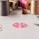 thumbnail image 5 of 2 dijes de corazón: colgantes universales para pulseras y bisutería. Colgantes de corazón para joyería artesanal., 5 of 7