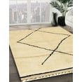 thumbnail image 2 of Ahgly Company Indoor Round Abstract Sun Yellow Solid Area Rugs, 7' Round, 2 of 6