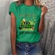 thumbnail image 1 of Puntoco, camisetas con estampado del Día de San Patricio y cuello redondo para mujer, blusas femeninas cómodas a la moda, tops Puntoco Puntoco-114, 1 of 8