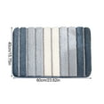 thumbnail image 3 of Alfombra absorbente para baño de 40 x 60 cm | Reverso de nailon y elastano | Felpudo antideslizante de secado rápido | Alfombra moderna para entrada, dormitorio y sala de estar en gris, verde, mor, 3 of 5