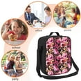 thumbnail image 5 of Naloa Rose Flowers Lunch box Lunch bag for men women Large capacity Lunchbox Insulated Lunch bag Lunch box cooler, 5 of 7