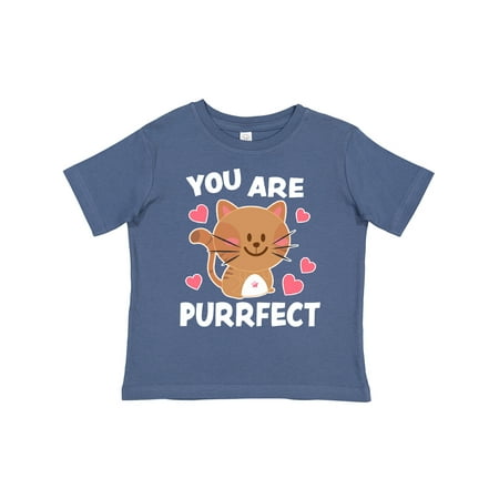 

Inktastic You Are Purrfect with Cute Cat and Hearts Pink Gift Toddler Toddler Girl T-Shirt