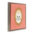 thumbnail image 3 of Stupell Industries Victorian White Cat Portrait Brown Floating Frame Canvas Art, 18 x 18, by Carrie Cantwell, 3 of 8