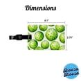 thumbnail image 3 of Fluorescent Green Pickleballs Faux Leather Travel Luggage Tag, 3 of 7
