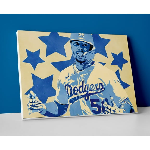 Mookie Betts LA Dodgers Poster or Wrapped Canvas