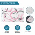 thumbnail image 6 of Pink Grey Placemats Set of 8, Geometric Circle Modern Abstract Simple Art Placemats for Dining Table, Place Mats for Kitchen Tabletop, Waterproof Wipeable Dining Table Mats Set, 6 of 9