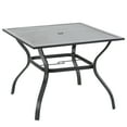 thumbnail image 6 of Sophia & William 5 Pcs Patio Dining Set 4 Outdoor Cushioned Swivel Chairs & 37" Square Metal Dining Table, 6 of 9