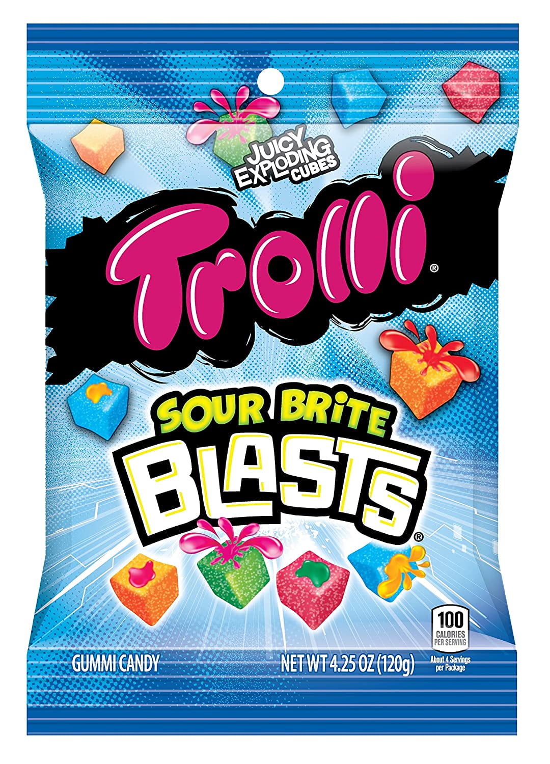 Trolli Sour Brite Blasts Gummy Candy, 4.25 Ounces