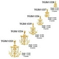 thumbnail image 3 of Solid 14k Yellow Fine Gold Jesus Cross Mariner Charm Anchor Crucifix Pendant 6 Sizes (TGDJ-1227), 3 of 7