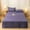 Purple, variant on Solid Color Bed Skirt,Concise Washed Cotton Edge Bedspread,Bed Hats Bed Sheet,Dirtproof Non-Slip Protective Cover,Polyester-Cotton Bed Skirt Holiday Gifts