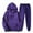 Purple, variant on 2 Piece Sweatsuits for Men Casual Sport Outfits Heart Print Hoodie Pullover and Joggers Pant Sets Tracksuits (XL, Yellow 01)