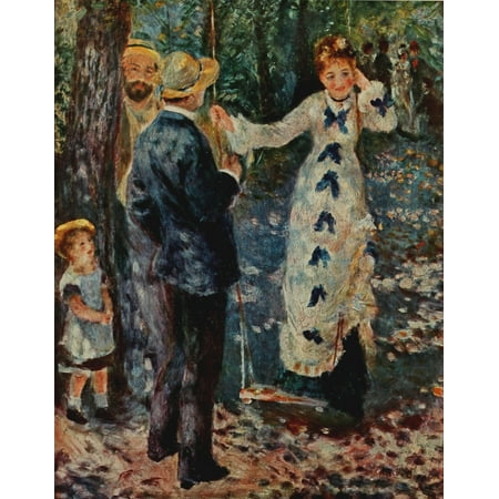 The Swing 1876 Canvas Art Pierre Auguste Renoir 18 X 24