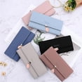 thumbnail image 3 of Wallet Women, PU Leather Leaf Women for Wallet Large Capacity Pendant Card Holder Phone CheckbookWomen Wallets Coins Zipper Pocket with ID Window,Old, 3 of 4