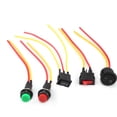 thumbnail image 1 of AC 6A/10A 250V 2 Wired Mount SPST On/Off Snap in Rocker Switch for Auto Boat Universal, 1 of 5