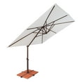 thumbnail image 6 of SimplyShade 8.5ft Outdoor Square Patio Umbrella with Cross Bar Stand, Taupe Brown, 6 of 9