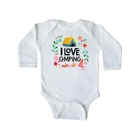 

Inktastic I Love Camping Gift Gift Baby Girl Long Sleeve Bodysuit