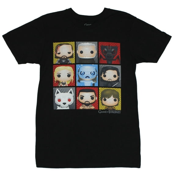 Game of Thrones Mens T-Shirt - Pop Vinyl Hero Nine Box Image (Small)