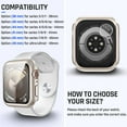 thumbnail image 2 of XiHAMA Waterproof Case Compatible with Apple Watch SE (2nd Gen) Series 6 5 4 Screen Protector, Tempered Glass Hard PC Bumper Face Cover, 2 of 7