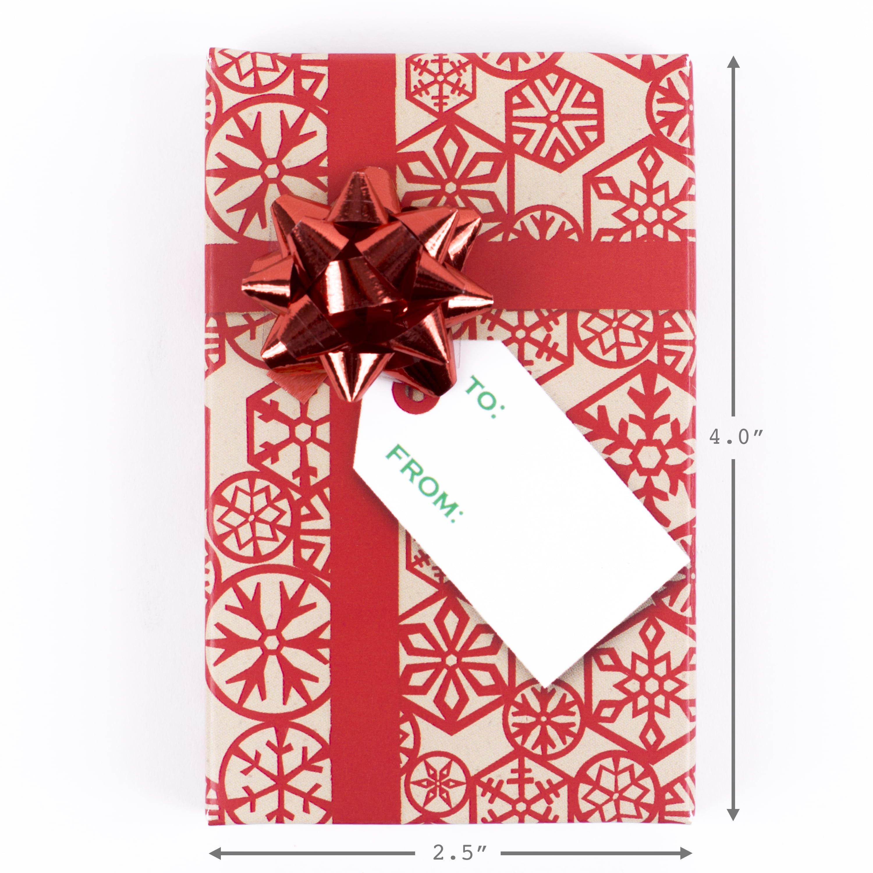 1000 Red Holiday Gift Card Holder Protector Thumb-Cut 3-1/8" x 2-1/4" 