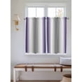 thumbnail image 6 of Tier Curtains 45 Inches Long, Purple Grey Window Treatment Curtain Drapes, Gray Farmhouse Modern Rustic Small Curtain Drapes for Bathroom Laundry Room, 27.5"x45", 2 Panels, 6 of 7