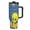 black-style, variant on Tweety Bird Cute car mug travel mug with handle and transparent straw 40oz