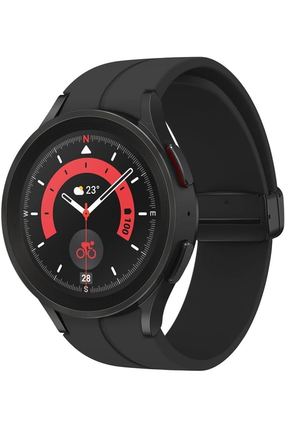 Restored Samsung SM-R920NZKAXAA Galaxy Watch5 Pro 45mm Bluetooth, Black Titanium (Refurbished)