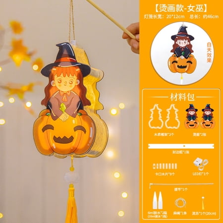 Pumpkin Lantern Halloween Decoration Children s DIY Craft Kit Kindergarten Bar Party Theme Activity Props